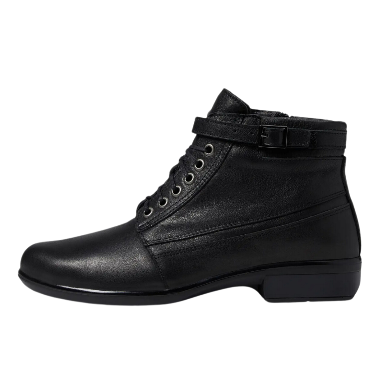 Naot Kona black combat boot