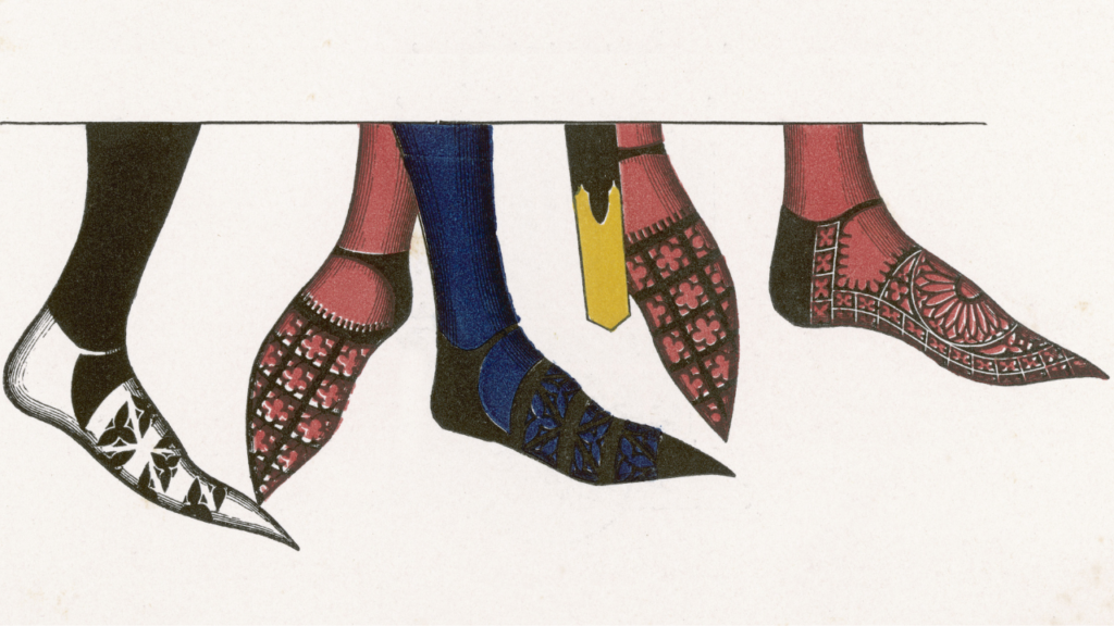 5 Poulaine Pointy Toe shoes